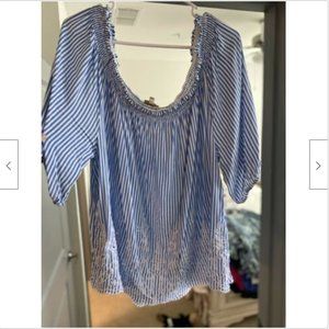 Mercer & Madison Striped Top - Blue/White - 2x